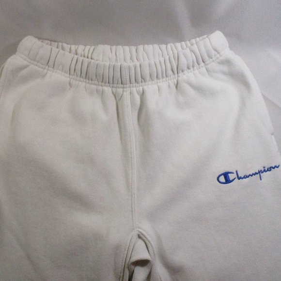 Vtg. Champion Reverse Weave White Spell-Out Joggers/Sweatpants M - Picture 4 of 12